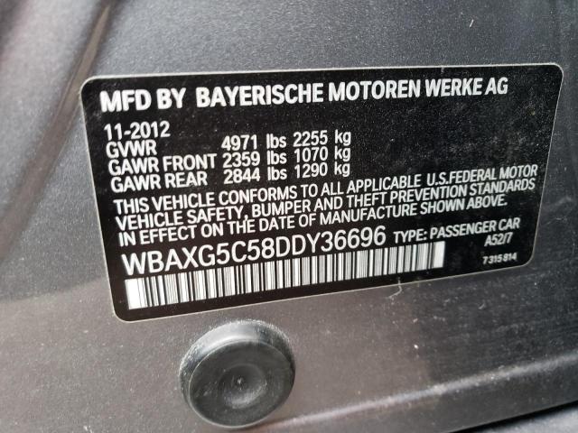 Photo 10 from auction – 2013 BMW 528 I with VIN WBAXG5C58DDY36696
