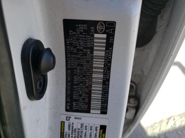 Photo 10 from auction – 2010 TOYOTA COROLLA BA with VIN 2T1BU4EEXAC203770