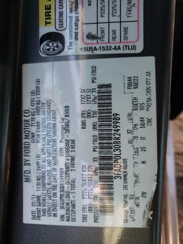 Photo 10 from auction – 2011 FORD FUSION HYB with VIN 3FADP0L30BR249989