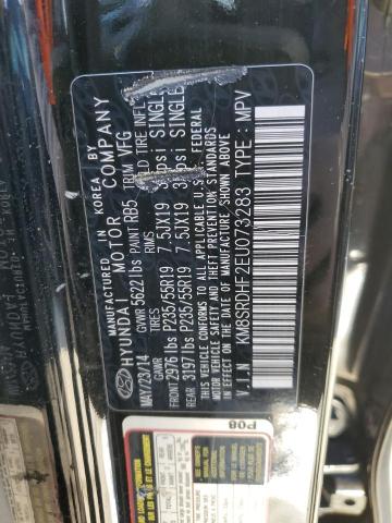 Photo 10 from auction – 2014 HYUNDAI SANTA FE G with VIN KM8SRDHF2EU073283