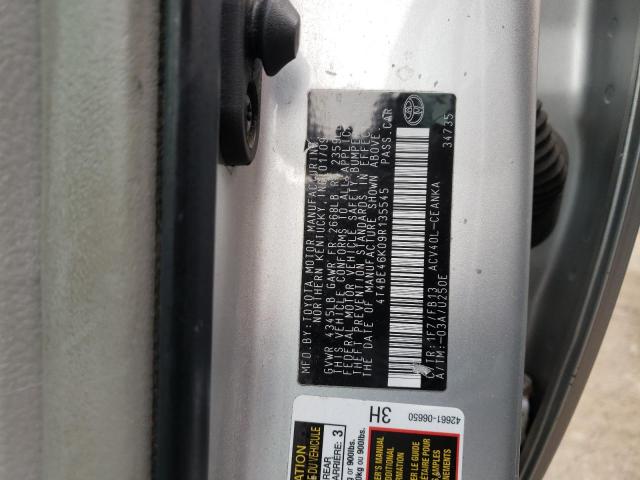 Photo 10 from auction – 2009 TOYOTA CAMRY BASE with VIN 4T4BE46K09R135545