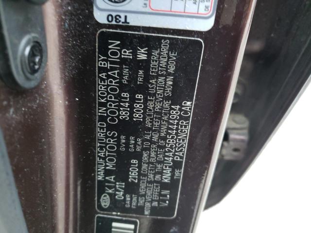Photo 10 from auction – 2011 KIA FORTE EX with VIN KNAFU4A25B5444984