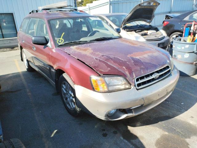 SUBARU LEGACY OUT 2000 with VIN 4S3BH6658Y6664742 - Photo from auction
