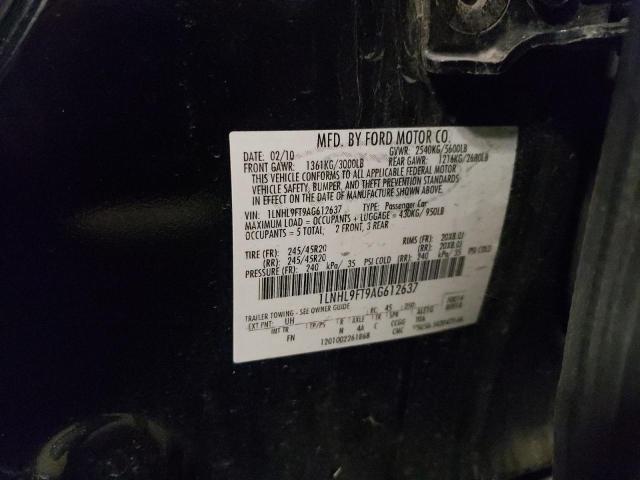 Photo 10 from auction – 2010 LINCOLN MKS with VIN 1LNHL9FT9AG612637