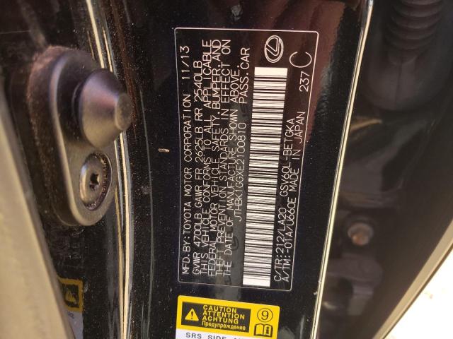 Photo 10 from auction – 2014 LEXUS ES 350 with VIN JTHBK1GGXE2100810