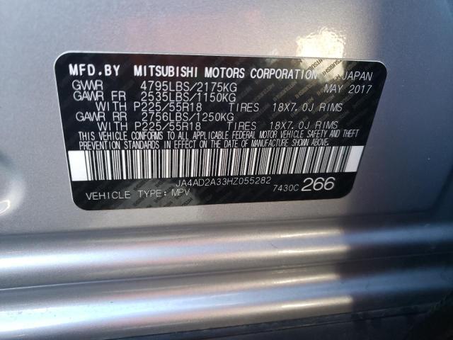 Photo 10 from auction – 2017 MITSUBISHI OUTLANDER with VIN JA4AD2A33HZ055282
