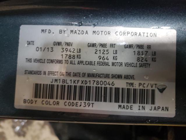 Photo 10 from auction – 2013 MAZDA 3 I with VIN JM1BL1KFXD1780046