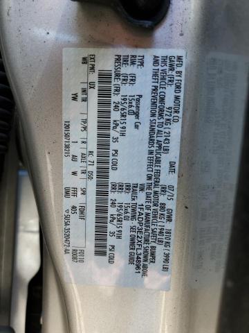 Photo 10 from auction – 2015 FORD FOCUS S with VIN 1FADP3E2XFL348961