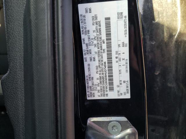 Photo 10 from auction – 2017 FORD ESCAPE SE with VIN 1FMCU0GD5HUD74596