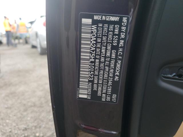 Photo 10 from auction – 2017 PORSCHE PANAMERA 2 with VIN WP0AA2A75HL101523
