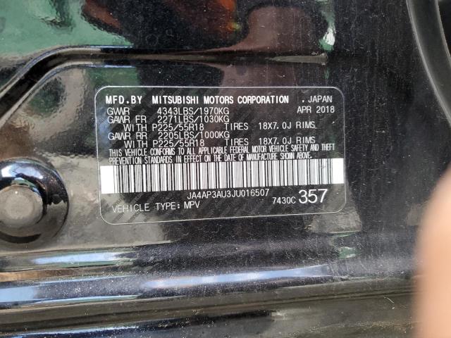 Photo 10 from auction – 2018 MITSUBISHI OUTLANDER with VIN JA4AP3AU3JU016507