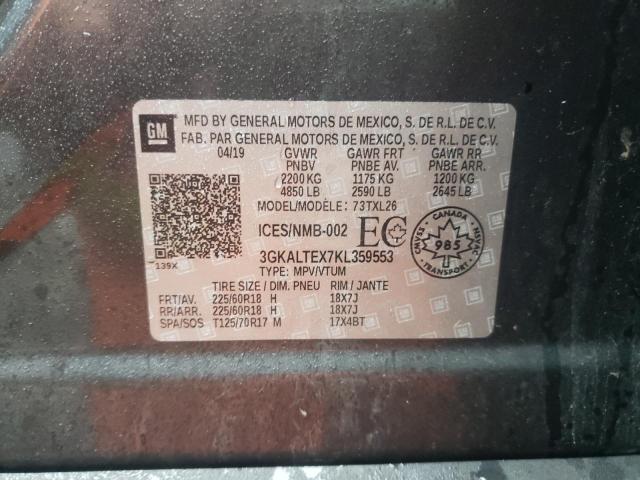 Photo 10 from auction – 2019 GMC TERRAIN SL with VIN 3GKALTEX7KL359553
