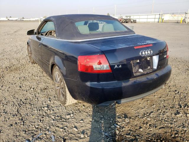Photo 3 from auction – 2004 AUDI A4 3.0 CAB with VIN WAUAT48H34K016293