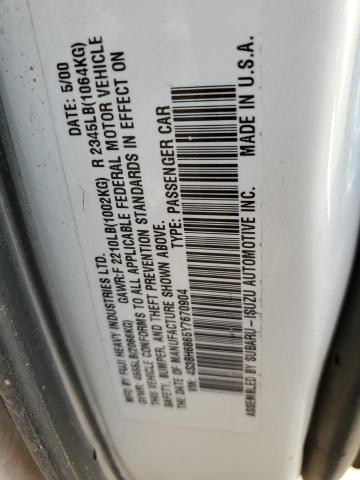 Photo 10 from auction – 2000 SUBU LEGACY with VIN 4S3BH6865Y7670904