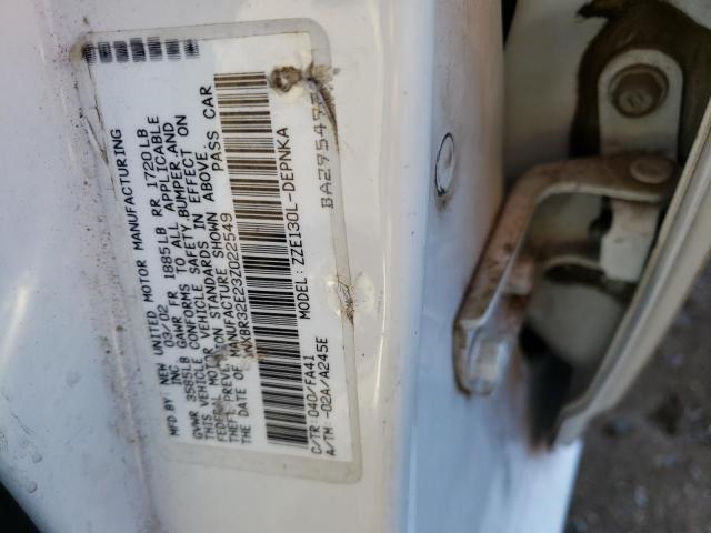 Photo 10 from auction – 2003 TOYOTA COROLLA CE with VIN 1NXBR32E23Z022549