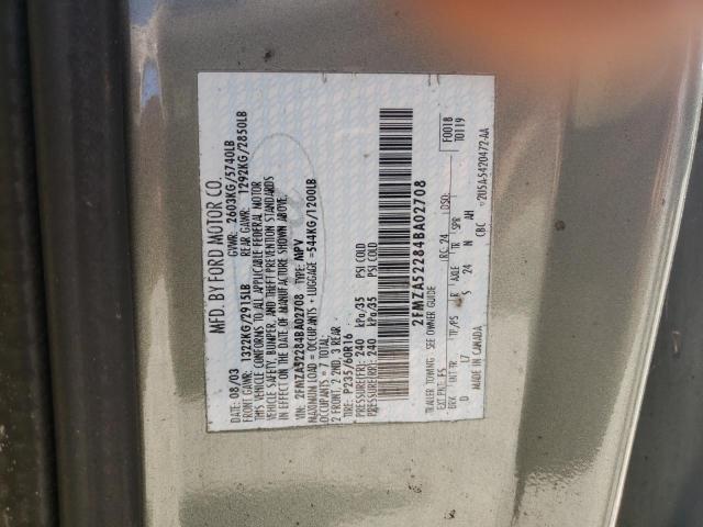 Фото 10 с аукциона – 2004 FORD FREESTAR S с VIN 2FMZA52284BA02708