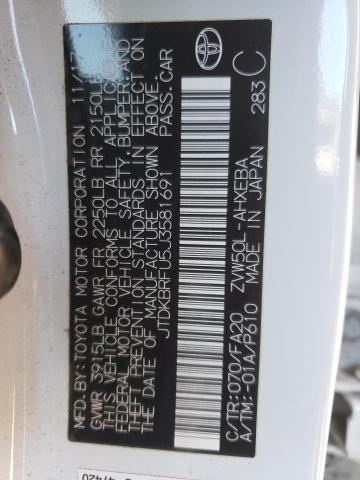 Photo 10 from auction – 2018 TOYOTA PRIUS with VIN JTDKBRFU5J3581691