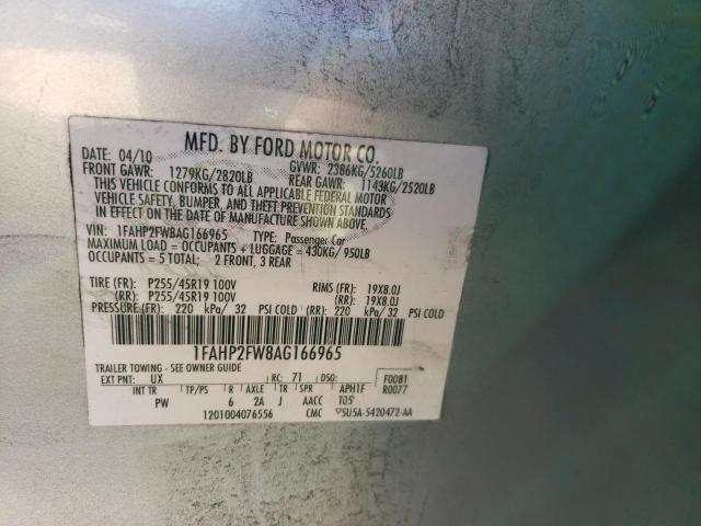 Photo 10 from auction – 2010 FORD TAURUS LIM with VIN 1FAHP2FW8AG166965