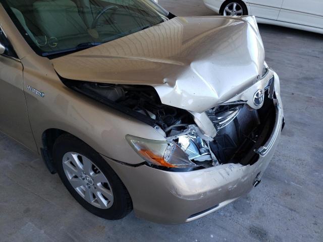 Photo 9 from auction – 2007 TOYOTA CAMRY HYBR with VIN JTNBB46KX73003348