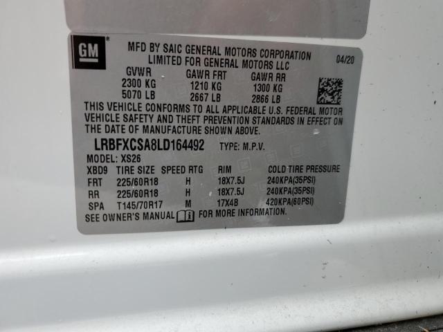 Photo 10 from auction – 2020 BUICK ENVISION E with VIN LRBFXCSA8LD164492