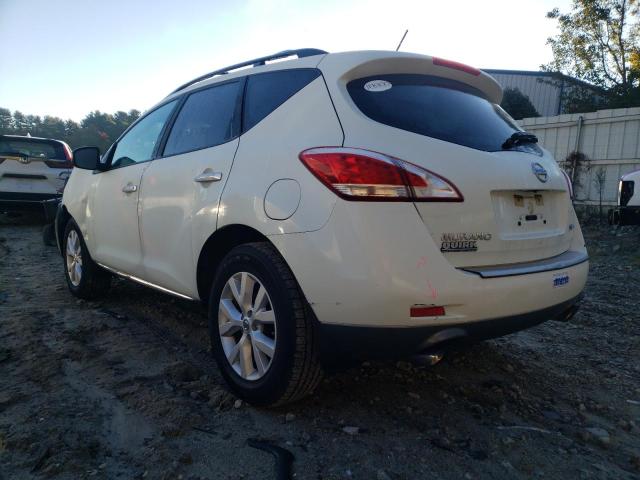 Photo 3 from auction – 2011 NISSAN MURANO S with VIN JN8AZ1MW4BW178397