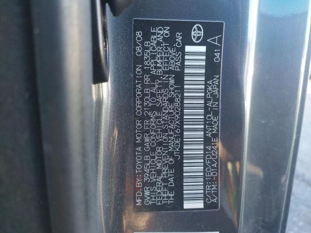 Photo 10 from auction – 2009 TOYOTA SCION TC with VIN JTKDE167X90288211