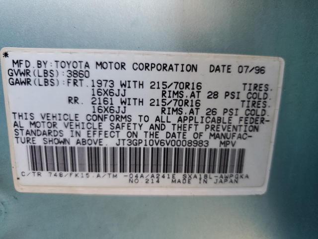 Photo 10 from auction – 1997 TOYOTA RAV4 with VIN JT3GP10V6V0008983