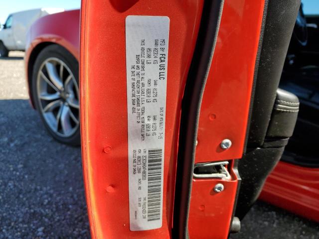 Photo 10 from auction – 2015 DODGE CHARGER SX with VIN 2C3CDXHG4FH883833