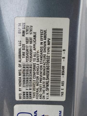 Photo 10 from auction – 2014 HONDA ODYSSEY EX with VIN 5FNRL5H65EB070932