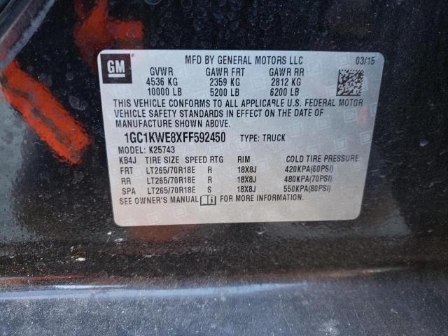 Photo 10 from auction – 2015 CHEVROLET SILVERADO with VIN 1GC1KWE8XFF592450