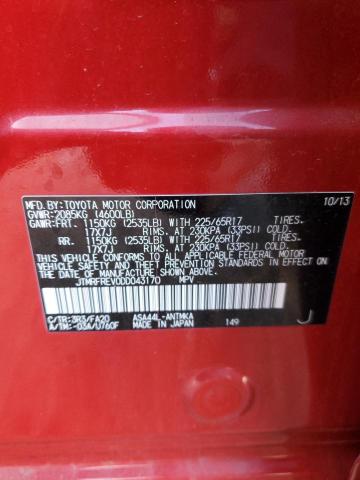 Photo 10 from auction – 2013 TOYOTA RAV4 XLE with VIN JTMRFREV0DD043170