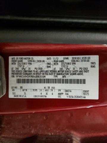 Photo 10 from auction – 2013 FORD ESCAPE SE with VIN 1FMCU0GX5DUB83328
