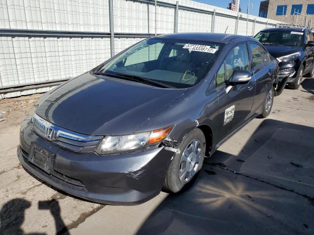 Photo 2 from auction – 2012 HONDA CIVIC HYBR with VIN JHMFB4F22CS007589