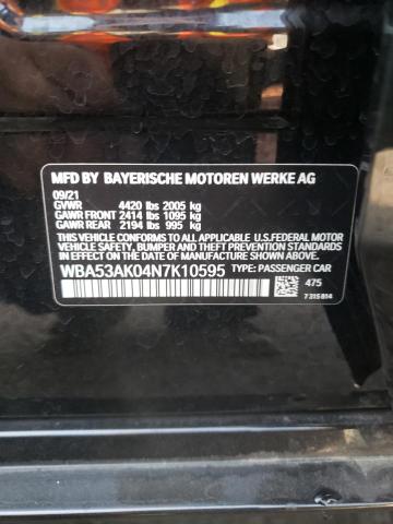 Photo 10 from auction – 2022 BMW 228I with VIN WBA53AK04N7K10595