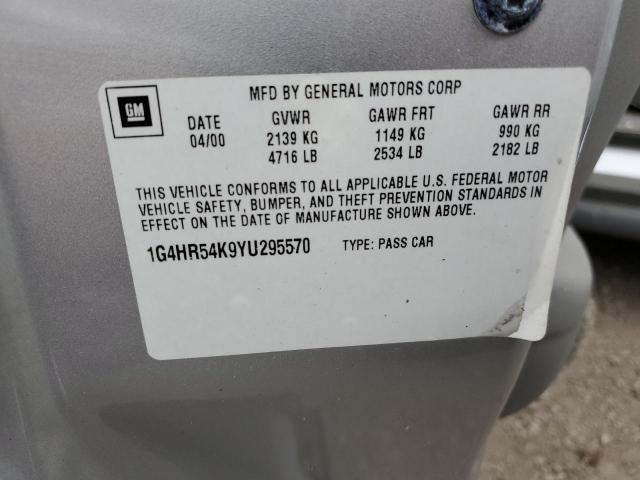 Photo 10 from auction – 2000 BUICK LESABRE LI with VIN 1G4HR54K9YU295570