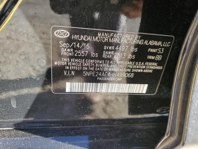 Photo 10 from auction – 2017 HYUNDAI SONATA SE with VIN 5NPE24AF4HH499068