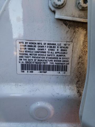 Photo 10 from auction – 2013 ACURA ILX 20 TEC with VIN 19VDE1F76DE017677