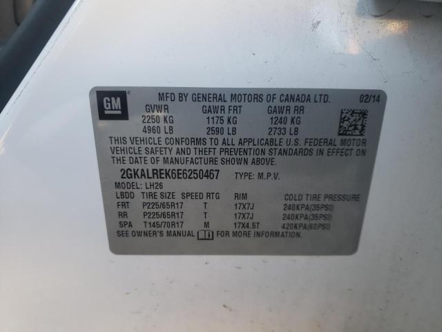 Photo 10 from auction – 2014 GMC TERRAIN SL with VIN 2GKALREK6E6250467