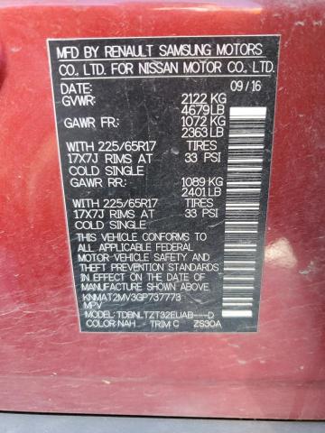 Photo 10 from auction – 2016 NISSAN ROGUE S with VIN KNMAT2MV3GP737773