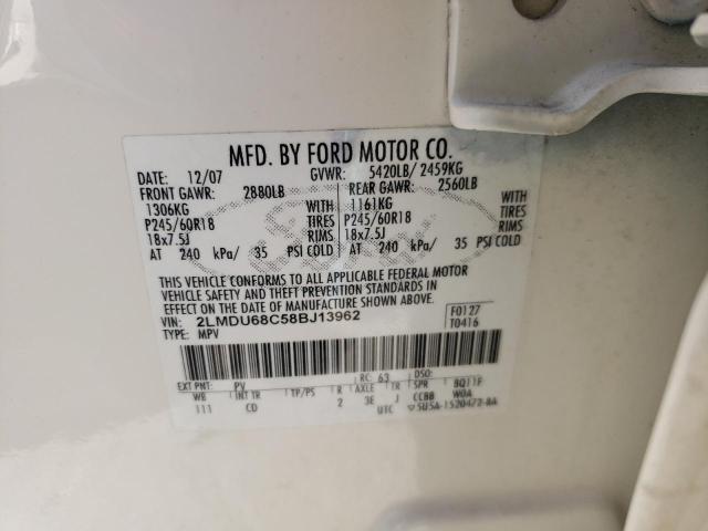 Photo 10 from auction – 2008 LINCOLN MKX with VIN 2LMDU68C58BJ13962