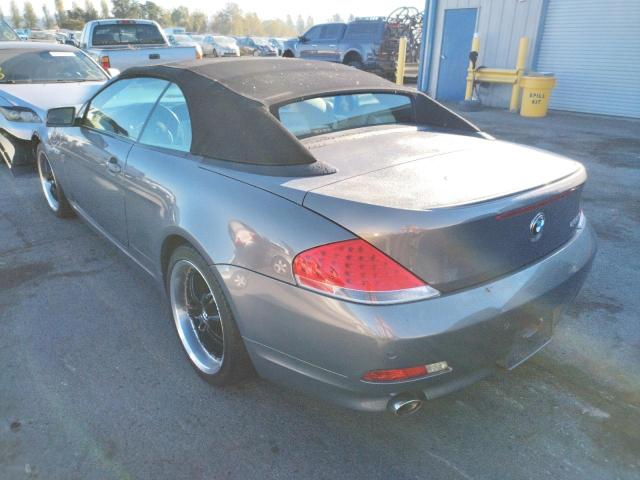 Photo 3 from auction – 2006 BMW 650 I with VIN WBAEK13406CN77054
