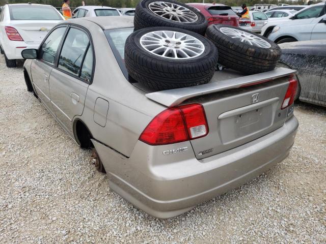 Photo 3 from auction – 2005 HONDA CIVIC LX with VIN 2HGES16555H569245