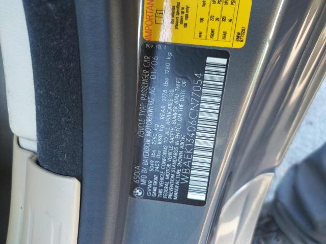 Photo 10 from auction – 2006 BMW 650 I with VIN WBAEK13406CN77054