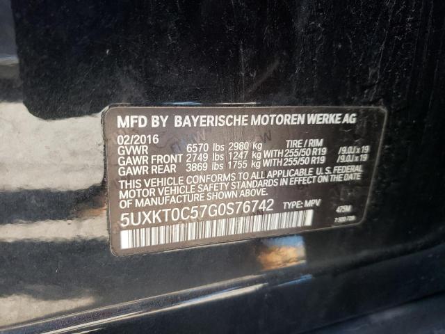 Photo 10 from auction – 2016 BMW X5 XDR40E with VIN 5UXKT0C57G0S76742