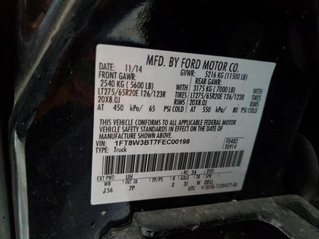 Photo 10 from auction – 2015 FORD F350 SUPER with VIN 1FT8W3BT7FEC00198
