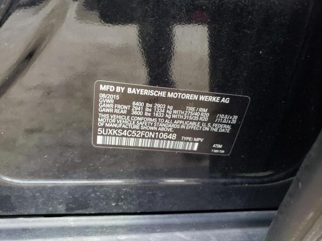 Photo 10 from auction – 2015 BMW X5 XDRIVE3 with VIN 5UXKS4C52F0N10648