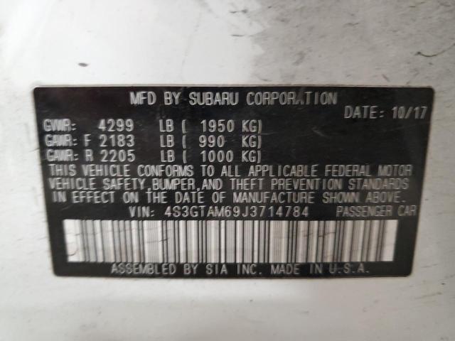 Photo 10 from auction – 2018 SUBARU IMPREZA SP with VIN 4S3GTAM69J3714784