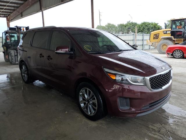 KIA SEDONA LX 2015 with VIN KNDMB5C17F6017784 - Photo from auction