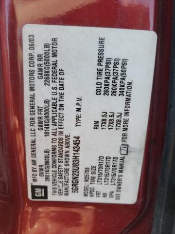 Photo 10 from auction – 2003 HUMMER H2 with VIN 5GRGN23U83H143454