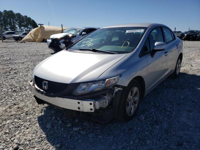 Photo 2 from auction – 2013 HONDA CIVIC LX with VIN 19XFB2F57DE043766